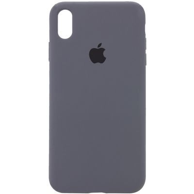 Чохол Silicone Case Full Protective (AA) для Apple iPhone XR (6.1) (Сірий / Dark Gray) 00034365 Чехол
