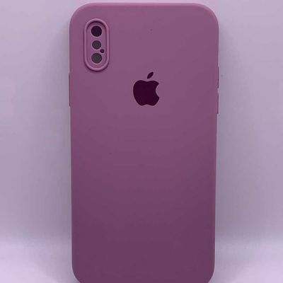 Чохол Silicone Case Square Full Camera Protective (AA) для Apple iPhone XS / X (5.8) (Ліловий / Lilac Pride) 40231 40231* Чехол