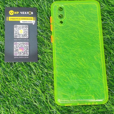 Чохол Samsung A02 Acid Color case lime green 73532 Чехол