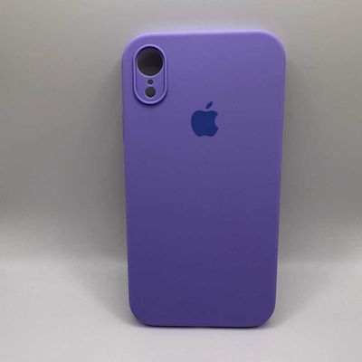 Чохол Silicone Case Square Full Camera Protective (AA) для Apple iPhone XR (6.1) (Бузковий / Dasheen) 40233 40233 dasheen 40233 Чехол