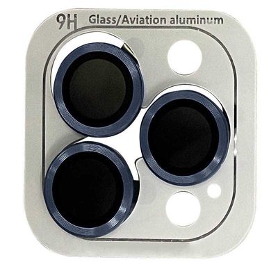 Захисне скло Metal Classic на камеру (в упак.) для Apple iPhone 12 Pro Max (Синій / Pacific Blue) 53953 Китай