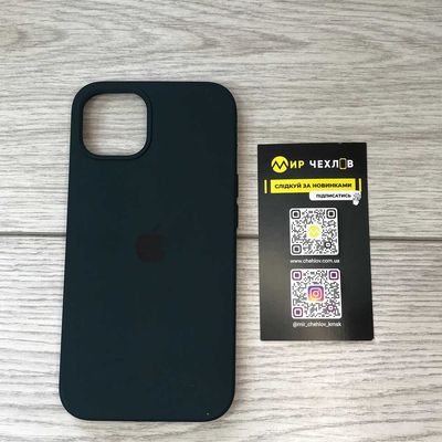 Чохол Silicone Case Full Protective (AA) для Apple iPhone 13 (6.1) (Зелений / Forest green) 00049838 Чехол