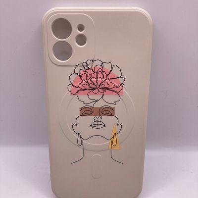 Чохол WAVE Minimal Art Case iPhone with MagSafe 12 (beige/girl) 35287* 35287 Китай
