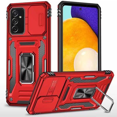Ударостійкий чохол Camshield Army Ring для Samsung Galaxy A14 4G/5G (Червоний / Red) 64643 Чехол