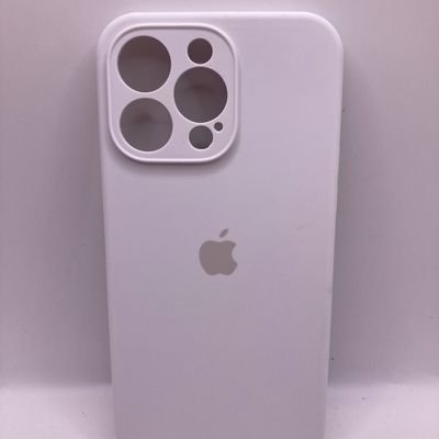 Чохол Silicone Case Full Camera Protective (AA) для Apple iPhone 15 Pro Max (6.7) (Білий / White) 00066393 Чехол