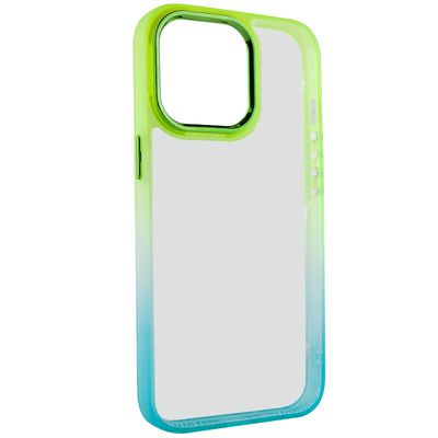 TPU+PC Fresh sIPhone series для Apple iPhone 12 Pro Max (6.7) (Бирюзовый / Лимонный) 55232 55232* 55232 Чехол