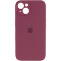 Чохол Silicone Case Full Camera Protective (AA) для Apple iPhone 13 (6.1) (Бордовий / Plum) 00050657 Чехол
