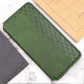 Шкіряний чохол-книжка GETMAN Cubic (PU) для Xiaomi Redmi Note 14 4G (Europe version) (Зелений) 00077935