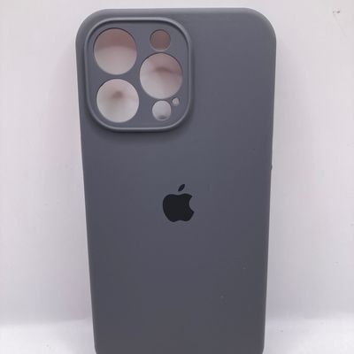 Чохол Silicone Case Full Camera Protective (AA) для Apple iPhone 15 Pro Max (6.7) (Сірий / Dark Gray) 00066393 Чехол