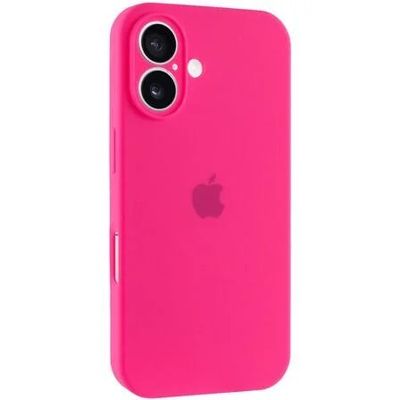 Чохол Silicone Case Full Protective (AA) для Apple iPhone 17 (6.3) (Рожевий / Barbie pink) 00081608 00081608 Чехол