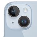 Захисне скло Metal Sparkles на камеру (в упак.) для Apple iPhone 15 (6.1) / 15 Plus (6.7) (Чорний / Midnight) 65698