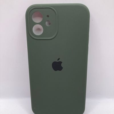 Чохол Silicone Case Full Camera Protective (AA) для Apple iPhone 12 (6.1) (Зелений / Cyprus Green) 00042250 00042250* Чехол