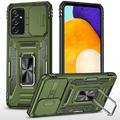 Ударостійкий чохол Camshield Army Ring для Samsung Galaxy A14 4G/5G (Оливковий / Army Green) 64643 Чехол