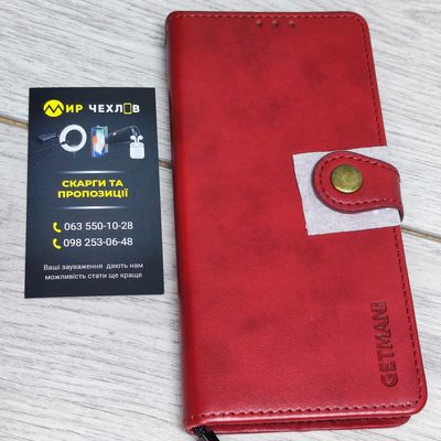 Шкіряний чохол книжка GETMAN Gallant (PU) для Samsung Galaxy A33 5G (Червоний) 54589 Чехол