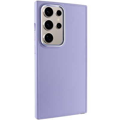TPU чохол Bonbon Metal Style для Samsung Galaxy S24 Ultra (Блакитний / Mist blue) 68447 68447* Чехол