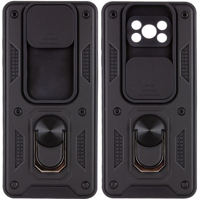 Ударостійкий чохол Camshield Serge Ring для Xiaomi Poco X3 NFC / Poco X3 Pro (Чорний) 00047752 Чехол
