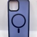 TPU+PC чохол Metal Buttons with MagSafe Colorful для Apple iPhone 12 Pro Max (6.7) (Синій) 64995 Чехол