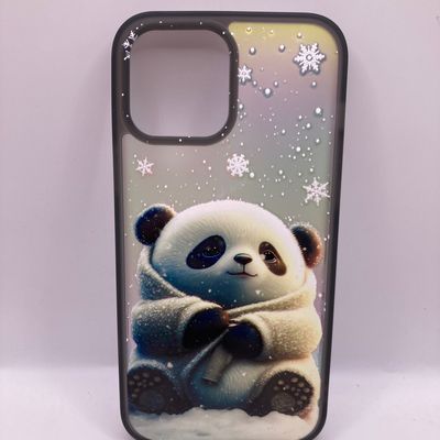 Чохол WAVE Snowy animals Matte Gradient (Nprint) iPhone 13 Pro Max (panda (black)) 1321 1321* 1321 Чехол