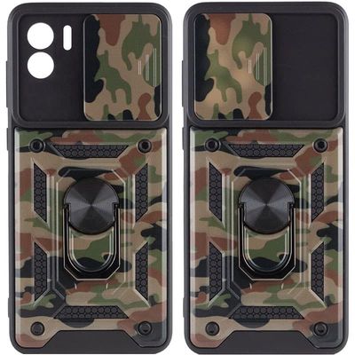 Ударопрочный чехол Camshield Serge Ring Camo для Xiaomi Redmi A1 (Зеленый / Army Green) 57629 57629 57629* Чехол