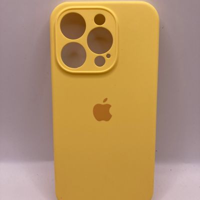 Чохол Silicone Case Full Camera Protective (AA) для Apple iPhone 15 Pro (6.1) (Жовтий / Yellow) 66392 66392* Чехол