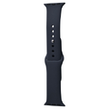 Силіконовий ремінець для Apple Watch Sport Band 42 / 44 / 45 / 49 (S/M & M/L) 3pcs (Темно-синій / Midnight blue) 34825 Китай