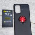 TPU чехол Deen ColorRing под магнитный держатель (opp) для Samsung Galaxy A72 4G / A72 5G (Черный / Красный) 42289 42289* Китай