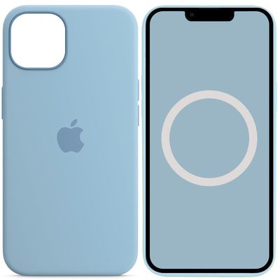 Чохол Silicone case (AAA) full with Magsafe and Animation для Apple iPhone 14 (6.1) (Бузковий / Lilac) 72055 72055