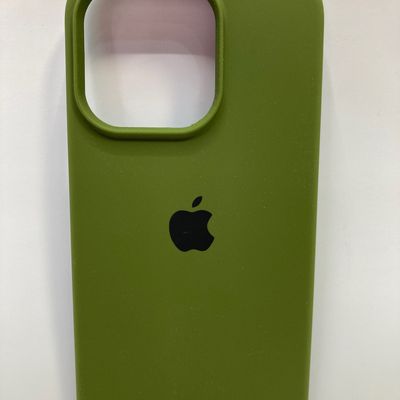 Чохол Silicone Case Full Protective (AA) для Apple iPhone 14 Pro (6.1) (Зелений / Dark Olive) 55730 55730* Чехол