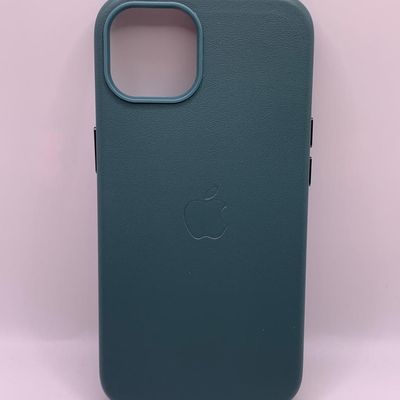 Шкіряний чохол Leather Case (AA Plus) with MagSafe для Apple iPhone 13 (6.1) (Pine green) 57472 57472* 57472