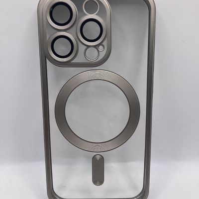 Чохол Metal Matte Case with Magnetic Ring iPhone 15 Pro (natural titanium) 54755 Чехол
