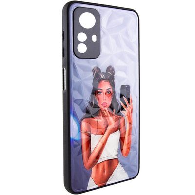 TPU+PC чохол Prisma Ladies для Xiaomi Redmi Note 9s / Note 9 Pro / Note 9 Pro Max (Black in White) 37575 Чехол