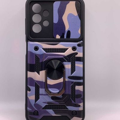 Ударопрочный чехол Camshield Serge Ring Camo для Samsung Galaxy A13 4G (Фиолетовый / Army Purple) 54670 54670 Чехол