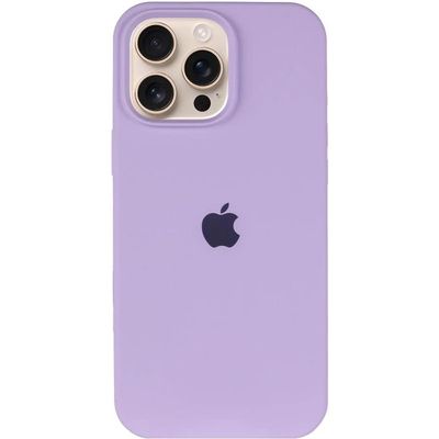Чохол Silicone Case Full Protective (AA) для Apple iPhone 16 Pro (6.3) (Бузковий / Lilac) 00072977 Чехол