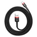Кабель  Cafule Lightning 1.5A (2m) (red/black) 22675 Китай Baseus