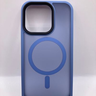 TPU+PC чохол Metal Buttons with MagSafe Colorful для Apple iPhone 14 Pro (6.1) (Блакитний) 64754 64754* Чехол