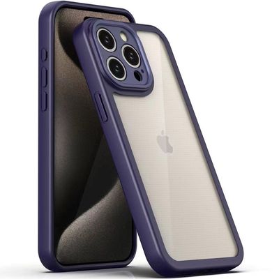TPU чохол Transparent + Colour 1,5mm для Apple iPhone 15 Pro (6.1) (Pink) 70573 70573 Чехол