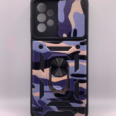 Ударопрочный чехол Camshield Serge Ring Camo для Samsung Galaxy A73 5G (Фиолетовый / Army Purple) 54674 54674* Чехол