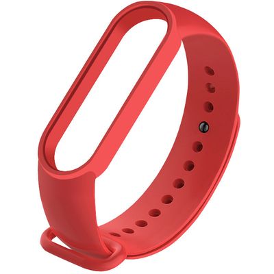 Силіконовий ремінець для Xiaomi Mi Band 3/4 (Червоний / Red) Китай