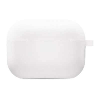 Силіконовий футляр з мікрофіброю для навушників Airpods 4 (Білий / White) 00075783 Чохли на навушники