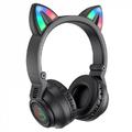 Bluetooth навушники BOROFONE BO18 Cat ear (Чорний) 57055 Borofone