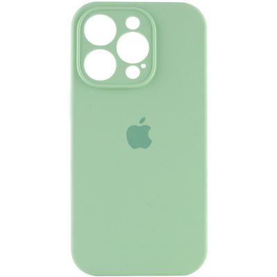 Чохол Silicone Case Full Camera Protective (AA) для Apple iPhone 13 Pro Max (6.7) (Зелений / Pistachio)* Чехол