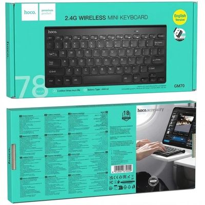 Клавіатура бездротова  GM70 Dragon mini 2.4G (Ukrainian Version) (Black) 00086330 Hoco