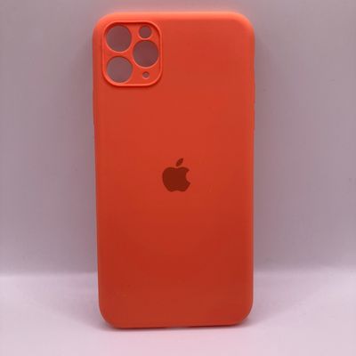 Чохол Ip11 Pro Max Silicon case full protective  помаранчевий Китай