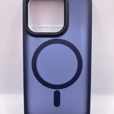 TPU+PC чохол Metal Buttons with MagSafe Colorful для Apple iPhone 15 Pro (6.1) (Синій) 65603 65603* Чехол