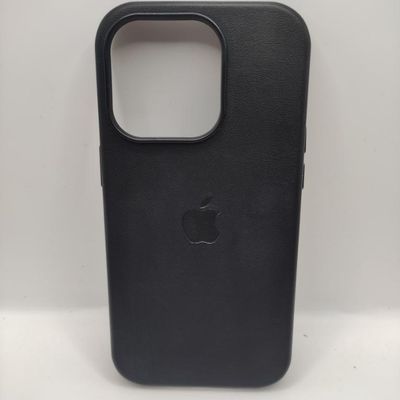 Шкіряний чохол Leather Case (AAA) with MagSafe and Animation для Apple iPhone 14 Pro (6.1) (Midnight) 57154 57154* 57154