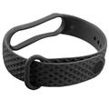 Ремінець Rhomb для Xiaomi Mi Band 5 / 6 (Чорний) 39435