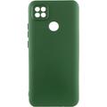 Чохол Silicone Cover Lakshmi Full Camera (A) для Xiaomi Redmi 9C (Зелений / Dark green) 54541 Чехол