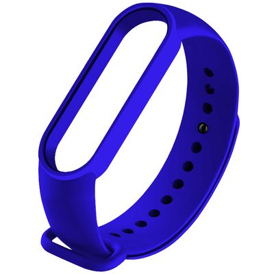 Силіконовий ремінець для Xiaomi Mi Band 7 (Синій / Shiny blue) 54947