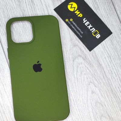 Чохол Silicone Case Full Cover iPhone 12 Pro Max army green  army green army green army green Китай