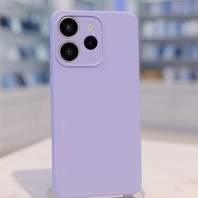 Чохол Silicone Cover Ummi Lakshmi Full Camera (AA) для Xiaomi Redmi Note 14 4G (Europe version) (Бузковий / Dasheen) 00081125 Чехол